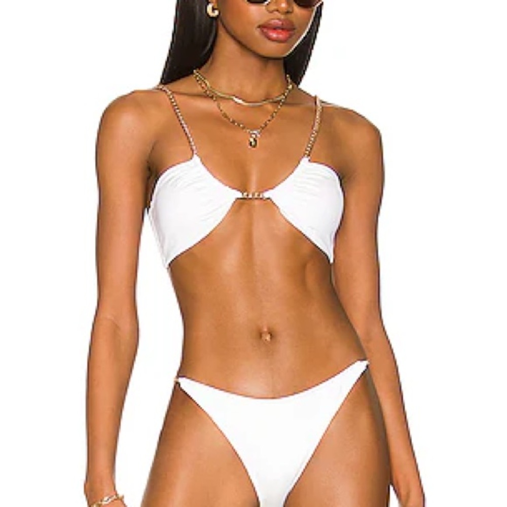 L*space x Tessa Brooks Sammie White Bikini Set